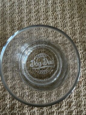 Best Dog Dad glass